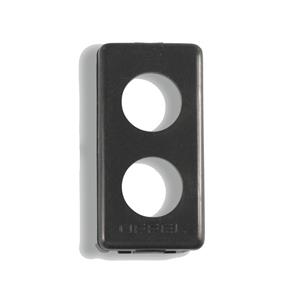 FRONTALINO 2 FORI GEWISS SYSTEM BLACK