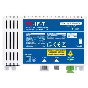 LEM TX FIBRA OTTICA 14IN TV AUTOALIMENTATO + IF