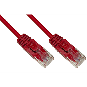 PATCH CORD UTP CAT 6 NON SCHERMATO HALOGENFREE LSZH MT.1,5 ROSSO